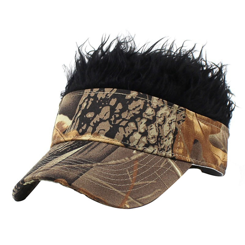 Adjustable Baseball Cap with Spiked Hair Wig 12 by HitMyNeed