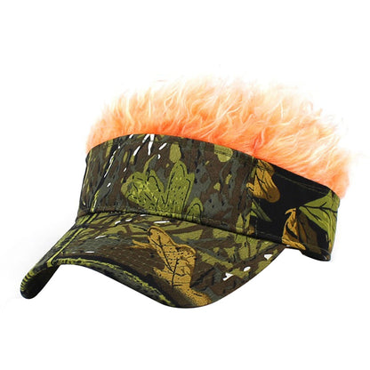 Adjustable Baseball Cap with Spiked Hair Wig 14 by HitMyNeed