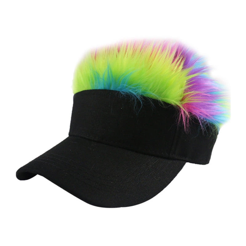 Adjustable Baseball Cap with Spiked Hair Wig 19 by HitMyNeed