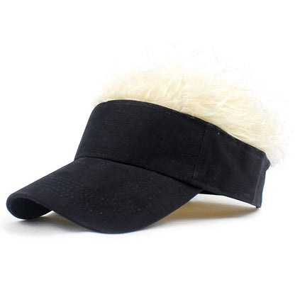 Adjustable Baseball Cap with Spiked Hair Wig 2 by HitMyNeed