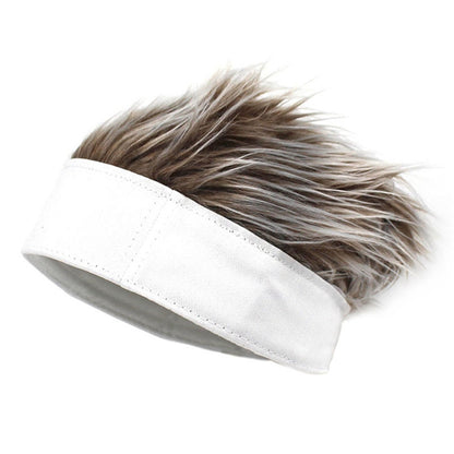 Adjustable Baseball Cap with Spiked Hair Wig 22 by HitMyNeed