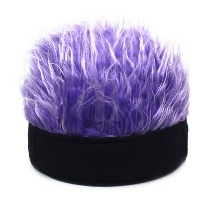 Adjustable Baseball Cap with Spiked Hair Wig 27 by HitMyNeed