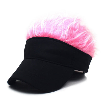 Adjustable Baseball Cap with Spiked Hair Wig 31 by HitMyNeed