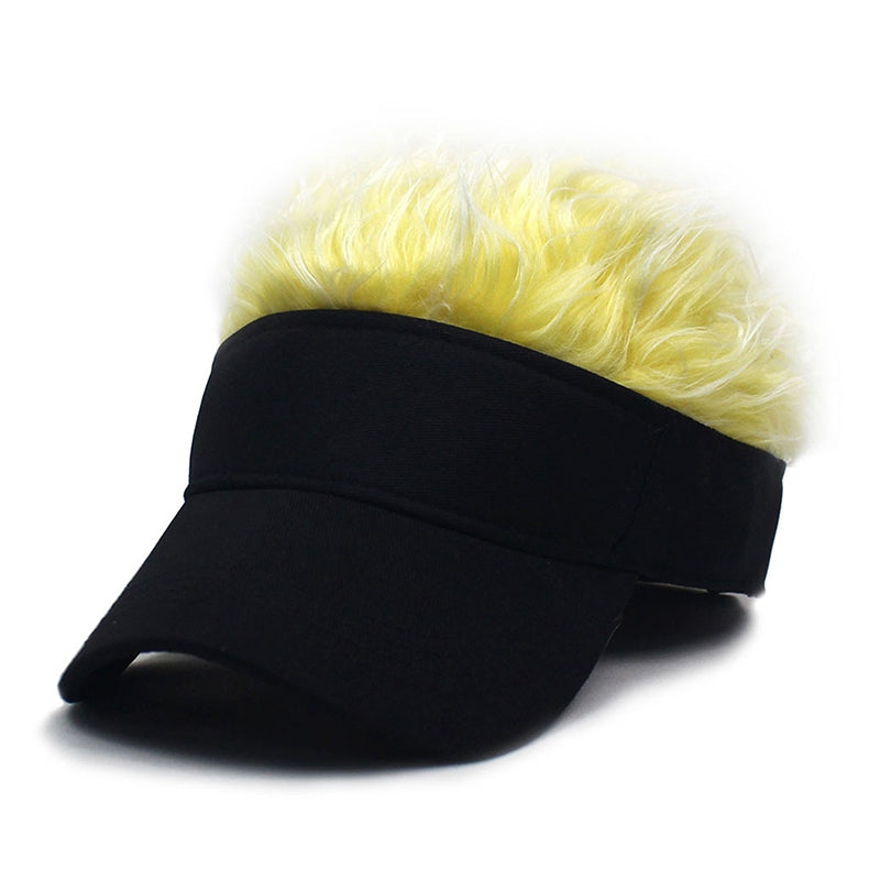 Adjustable Baseball Cap with Spiked Hair Wig 33 by HitMyNeed