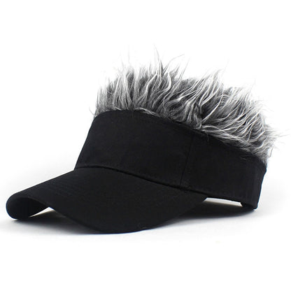 Adjustable Baseball Cap with Spiked Hair Wig 5 by HitMyNeed