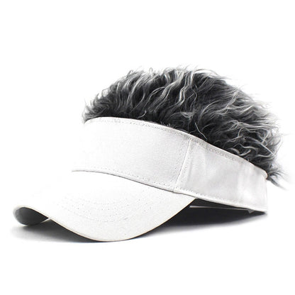 Adjustable Baseball Cap with Spiked Hair Wig 8 by HitMyNeed