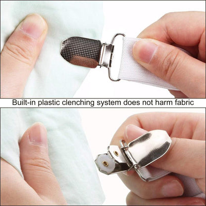 Adjustable Bed Sheet Fasteners with 12 Clips by HitMyNeed