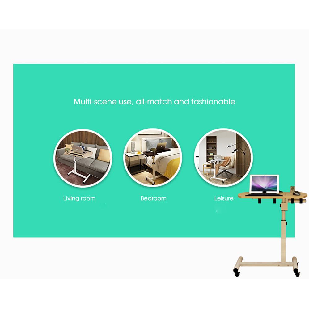 Adjustable Bed Table Laptop & Computer Desk on Wheels by HitMyNeed