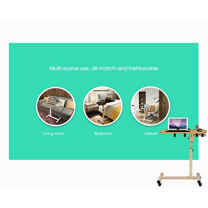 Adjustable Bed Table Laptop & Computer Desk on Wheels by HitMyNeed
