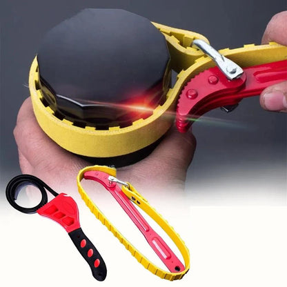Adjustable Belt Wrench Oil Filter Strap Tool by HitMyNeed