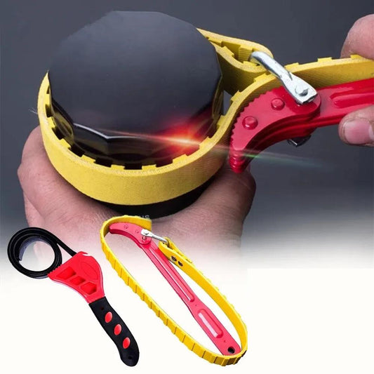 Adjustable Belt Wrench Oil Filter Strap Tool by HitMyNeed