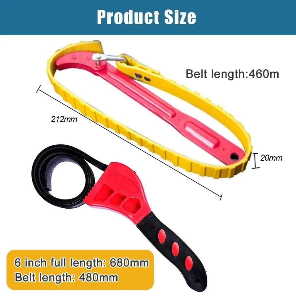 Adjustable Belt Wrench Oil Filter Strap Tool by HitMyNeed