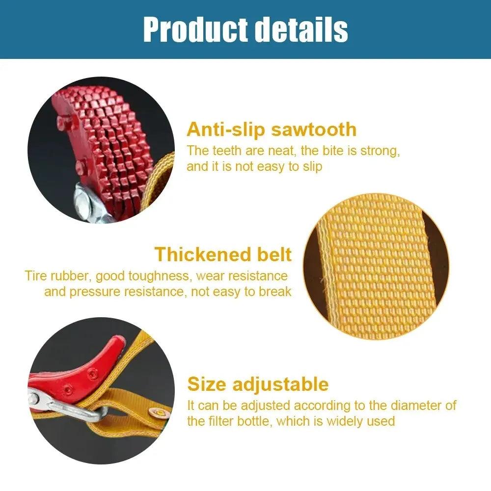 Adjustable Belt Wrench Oil Filter Strap Tool by HitMyNeed