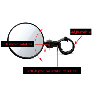 Adjustable Bike Handlebar Rearview Mirror 8cm by HitMyNeed