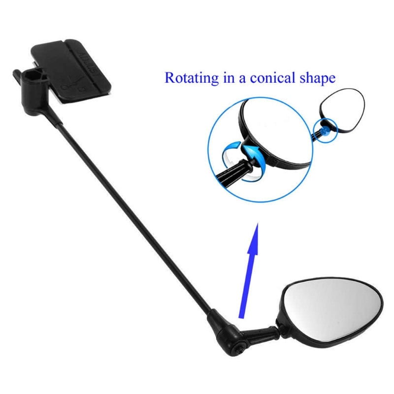 Adjustable Bike Helmet Rearview Mirror by HitMyNeed