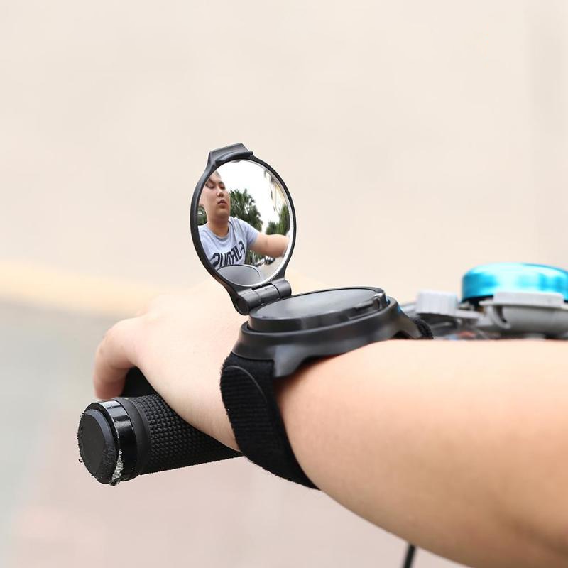 Adjustable Bike Wrist Mirror with Velcro Strap by HitMyNeed