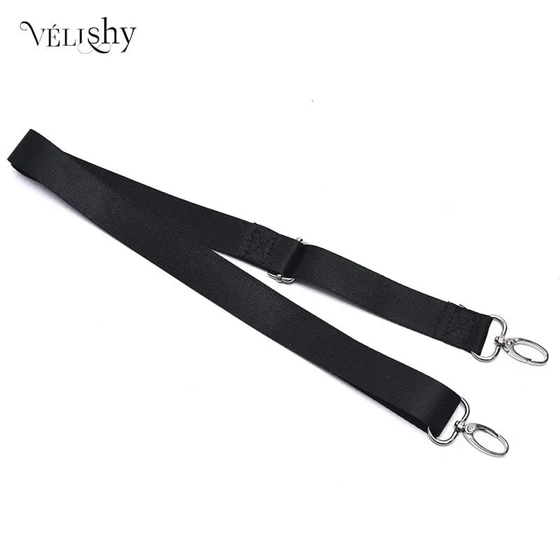 Adjustable Black Nylon Shoulder Bag Strap by HitMyNeed