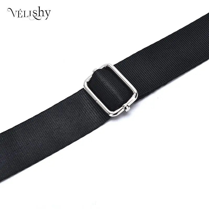 Adjustable Black Nylon Shoulder Bag Strap by HitMyNeed
