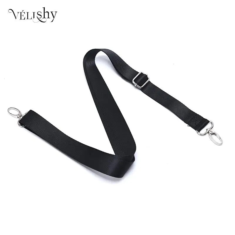 Adjustable Black Nylon Shoulder Bag Strap by HitMyNeed