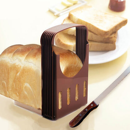 Adjustable Bread Slicing Guide with Crumb Tray by HitMyNeed