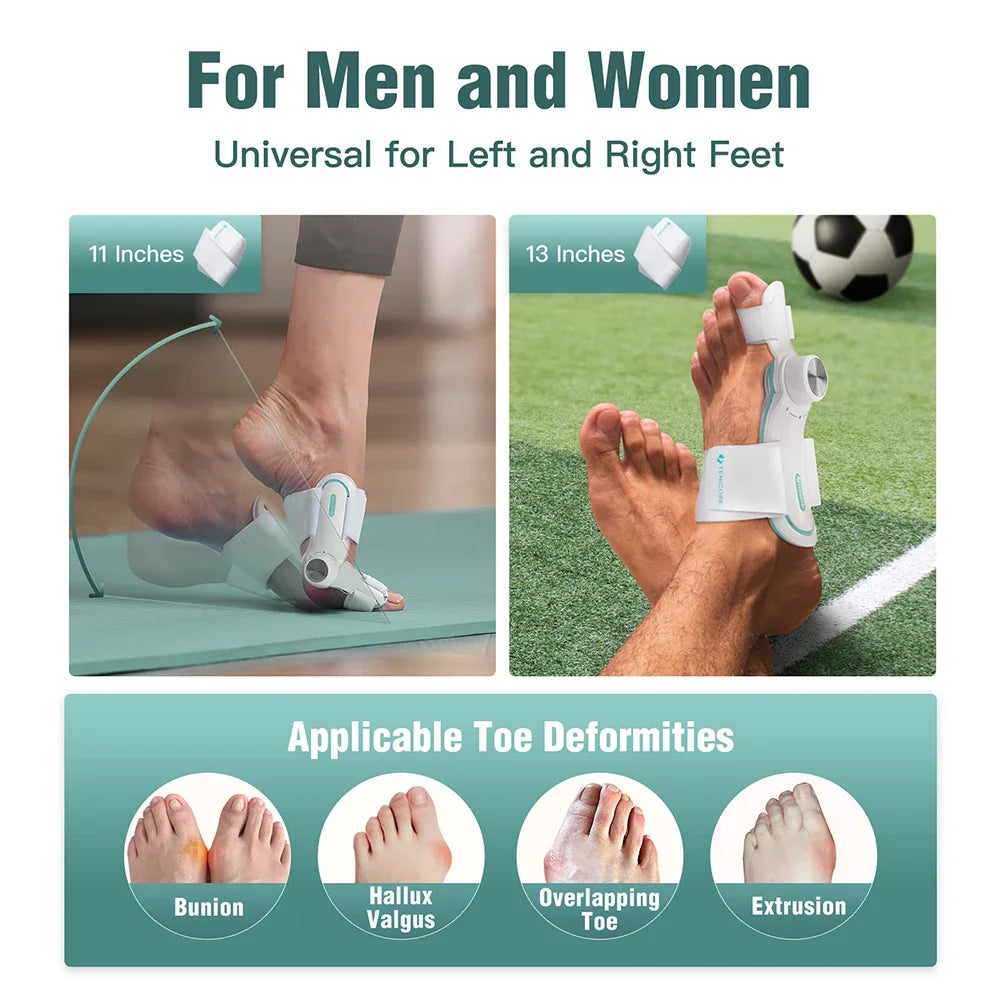 Adjustable Bunion Corrector with 3-Angle Hallux Valgus Support by HitMyNeed