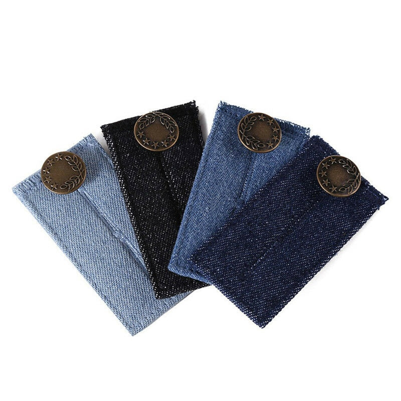 Adjustable Button Extenders for Jeans (4-Pack) by HitMyNeed