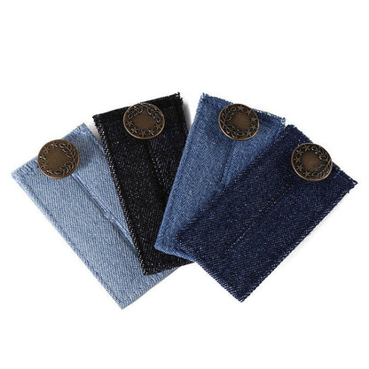 Adjustable Button Extenders for Jeans (4-Pack) by HitMyNeed
