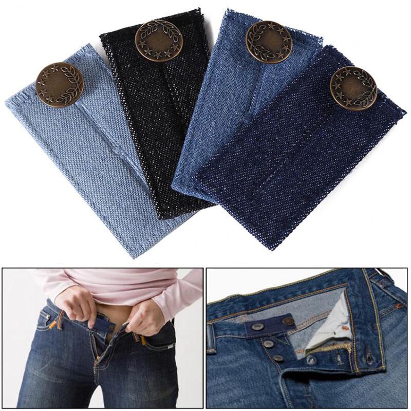 Adjustable Button Extenders for Jeans (4-Pack) by HitMyNeed