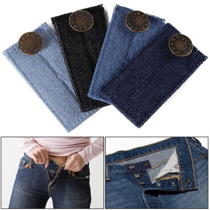 Adjustable Button Extenders for Jeans (4-Pack) by HitMyNeed