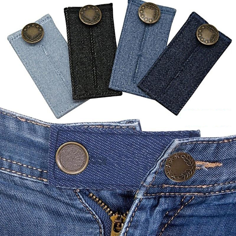 Adjustable Button Extenders for Jeans (4-Pack) by HitMyNeed