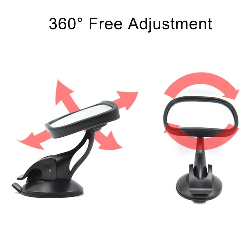 Adjustable Car Baby Mirror with Safety Glass by HitMyNeed