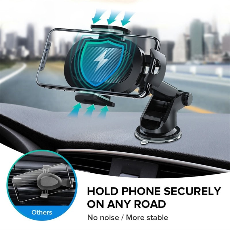 Adjustable Car Phone Cradle with Strong Suction Mount by HitMyNeed