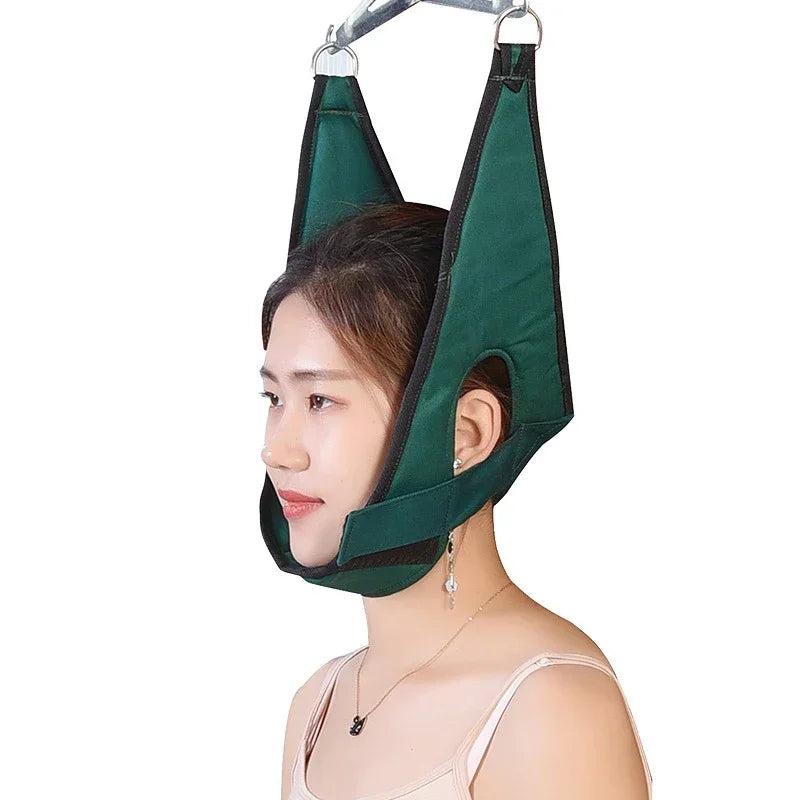 Adjustable Cervical Traction Neck Stretcher Belt green by HitMyNeed
