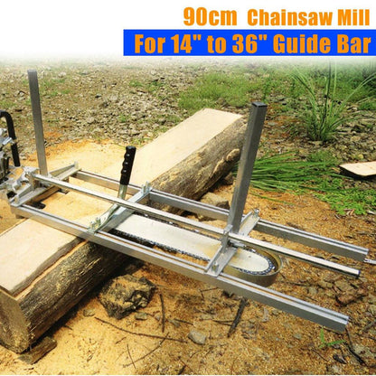 Adjustable Chainsaw Mill for 18-36" Guide Bars by HitMyNeed