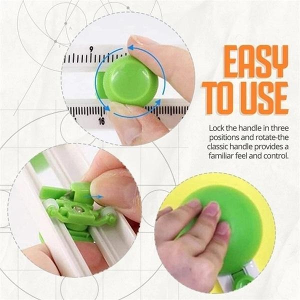 Adjustable Circle Paper Cutter with Ruler by HitMyNeed