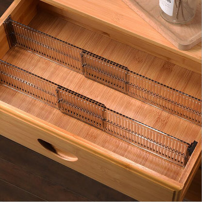 Adjustable Clear Drawer Dividers Organizer (2-Pack) by HitMyNeed