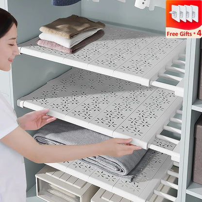 Adjustable Closet & Kitchen Wall Mounted Storage Rack by HitMyNeed