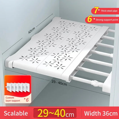 Adjustable Closet & Kitchen Wall Mounted Storage Rack by HitMyNeed