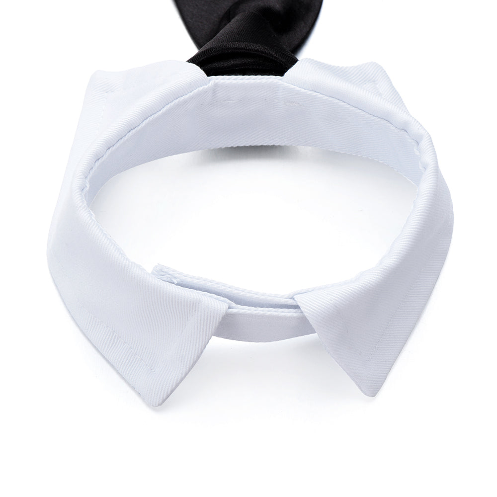 Adjustable Cotton Dog & Cat Necktie Set with Collar by HitMyNeed