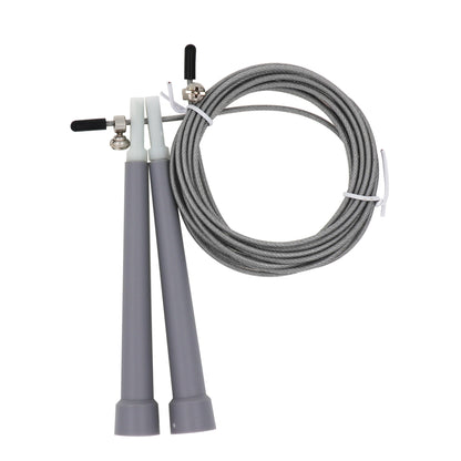 Adjustable CrossFit Skipping Rope with Steel Cable light-grey by HitMyNeed