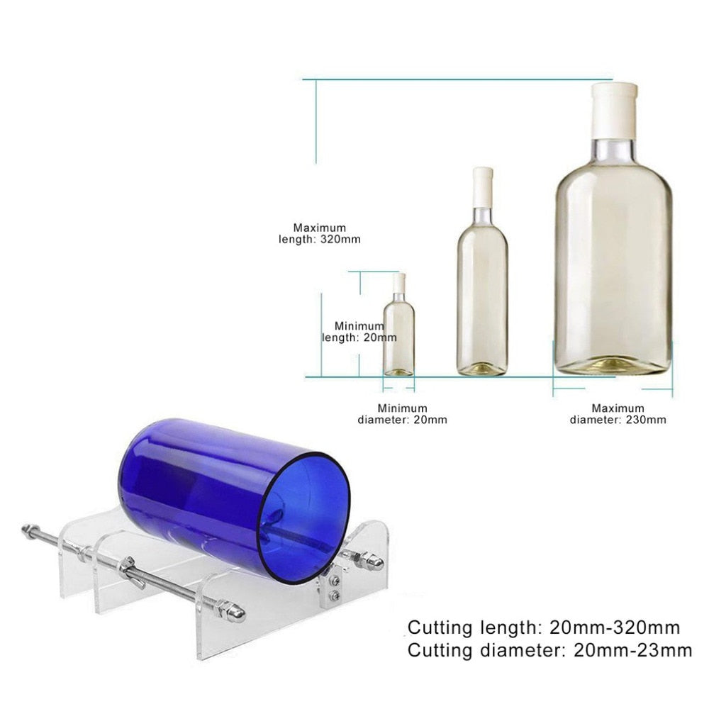 Adjustable Custom Glass Bottle Cutter Tool by HitMyNeed