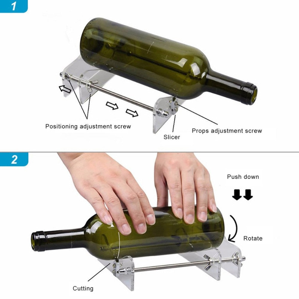 Adjustable Custom Glass Bottle Cutter Tool by HitMyNeed