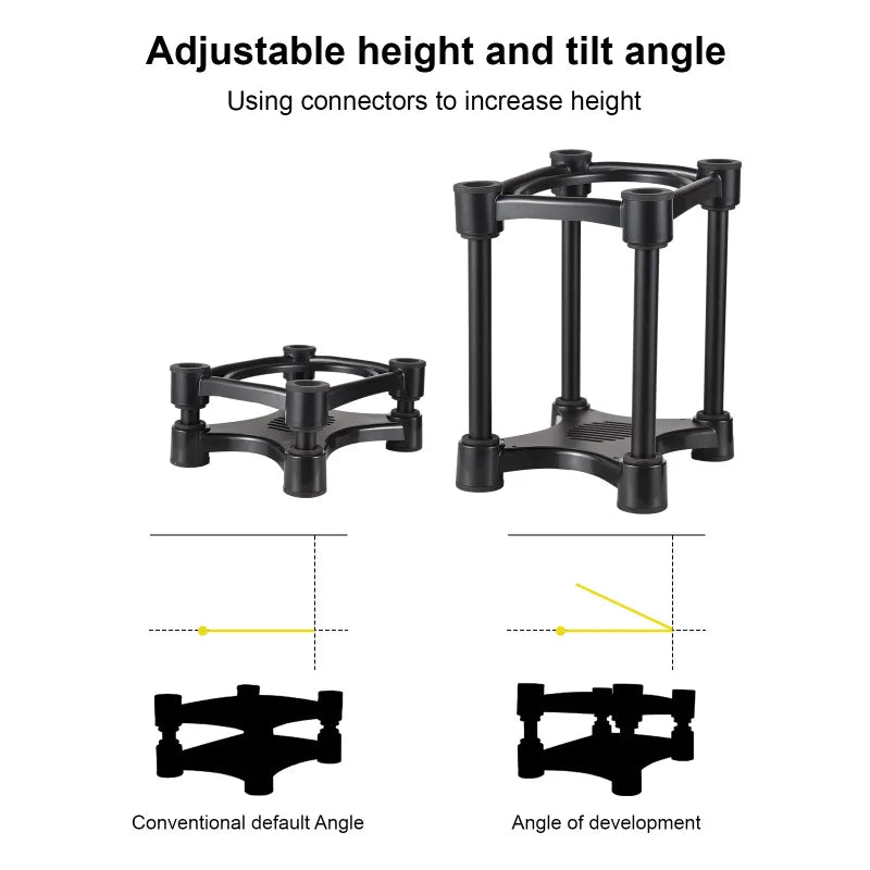 Adjustable Desktop Speaker Stands for 5-8" Monitors by HitMyNeed