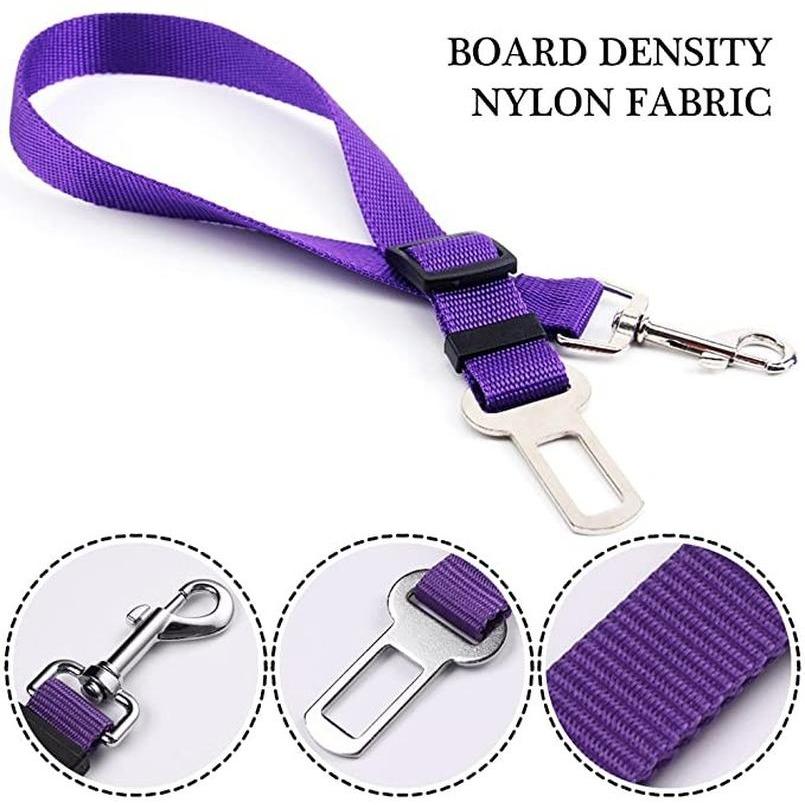 Adjustable Dog Car Seat Belt Safety Leash by HitMyNeed