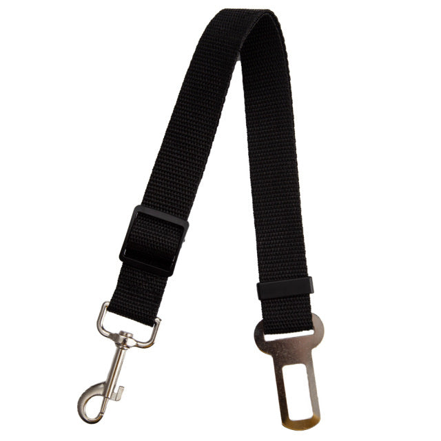 Adjustable Dog Car Seat Belt Safety Leash black by HitMyNeed