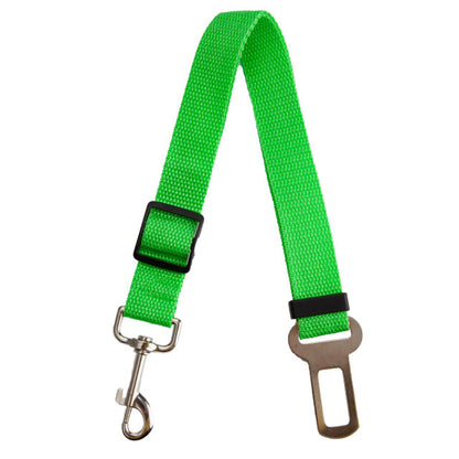 Adjustable Dog Car Seat Belt Safety Leash green by HitMyNeed