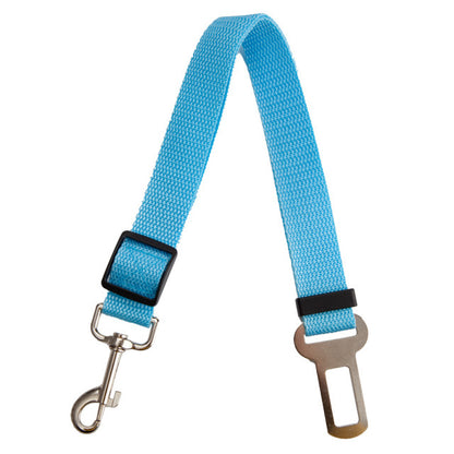 Adjustable Dog Car Seat Belt Safety Leash sky-blue by HitMyNeed