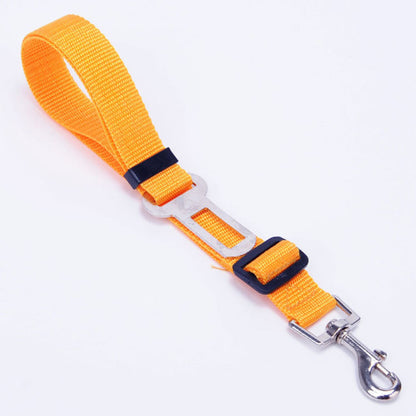 Adjustable Dog Car Seat Belt Safety Leash yellow by HitMyNeed
