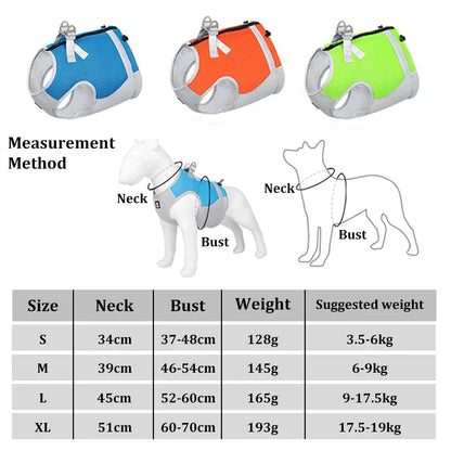 Adjustable Dog Cooling Vest and Harness by HitMyNeed
