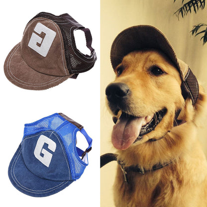 Adjustable Dog Sun Hat with Ear Holes by HitMyNeed